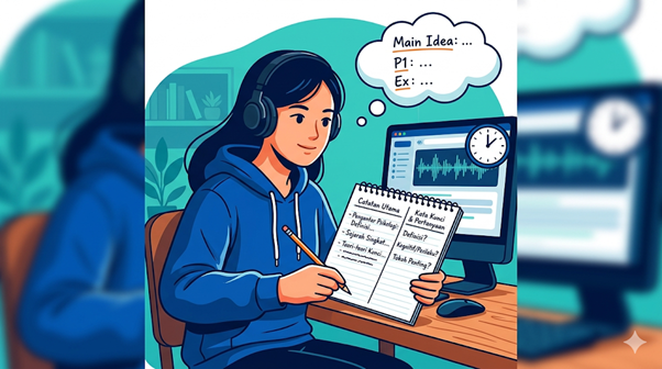 TOEFL iBT: Rahasia Mencatat Efektif Saat Listening Lecture (Note-Taking Tanpa Kehilangan Poin)