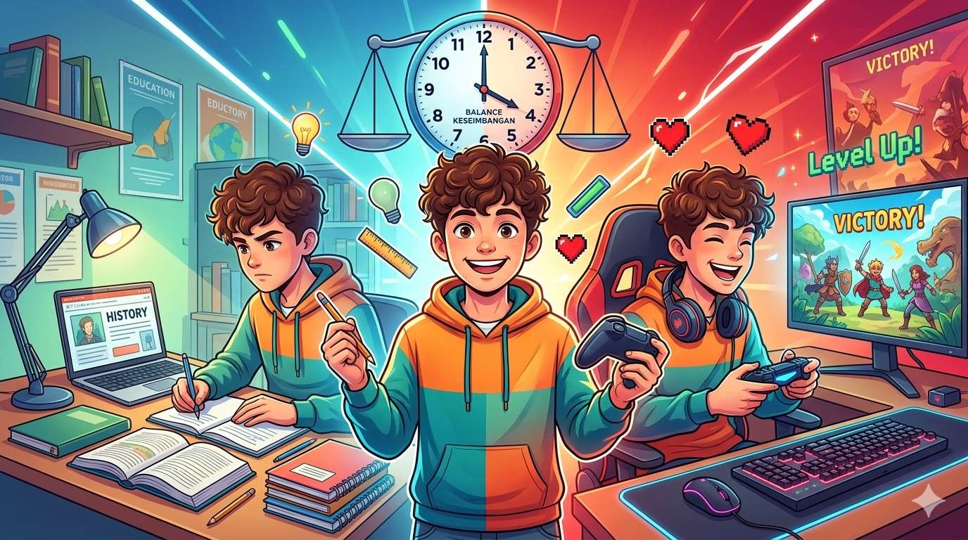 Tetap Bisa Main Game, Nonton Anime, atau Olahraga Meskipun Ujian Menanti: Panduan Manajemen Waktu Realistis untuk Siswa SMP dan SMA