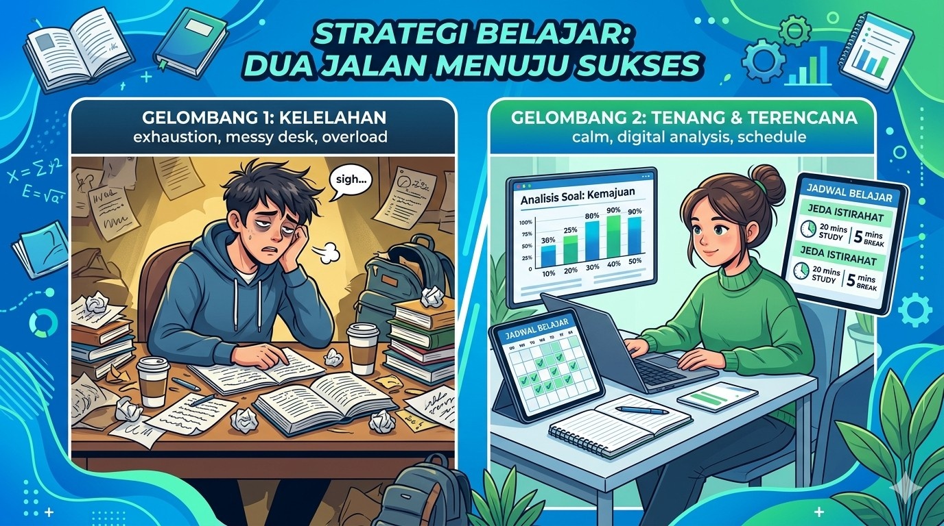 Strategi Khusus untuk Peserta UTBK Gelombang 2: Optimalkan Jeda, Analisis Bocoran, Jaga Mental, dan Sesuaikan Belajar